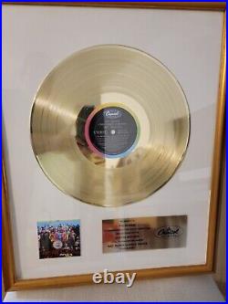 The Beatles SGT PEPPERS LP Gold Non RIAA Record Award Capitol Records