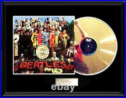 The Beatles Sgt. Pepper Rare Framed Gold Metalized Record Lp Non Riaa Award