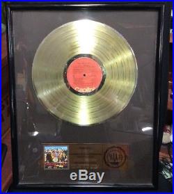 The Beatles Sgt. Peppers Certified RIAA Sales Award Framed Gold Record