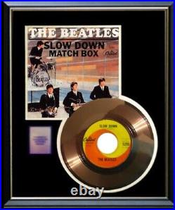 The Beatles Slow Down 45 RPM Gold Record Rare Non Riaa Award