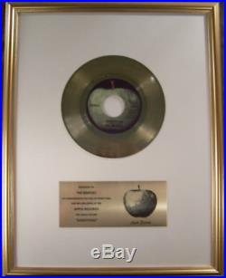 The Beatles Something 45 Gold Non RIAA Record Award Apple Records