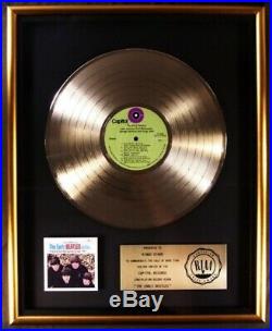 The Beatles The Early Beatles LP Gold RIAA Record Award Green Capitol Records