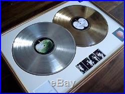 The Beatles White Album Double Lp Platinum Gold Disc Record Award Album