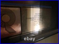 The Bee Gees official RIAA gold CD Cassette award for the 12 STILL WATERS