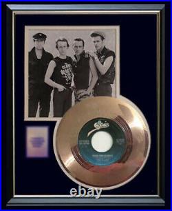 The Clash Rock The Casbah 45 RPM Gold Metalized Record Rare Non Riaa Award