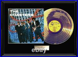 The Coasters Rare Gold Metalized Record Album Rare Non Riaa Award