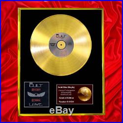 The Cult Love CD Gold Disc Record Lp Vinyl Award Display Free P&p