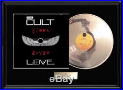 The Cult Love White Gold Silver Platinum Tone Record Lp Rare Non Riaa Award