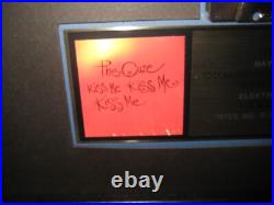 The Cure Kiss Me Kiss Me Kiss Me Gold RIAA record award Original Robert Smith The Cure Kiss Me Kiss Me Kiss Me Gold RIAA record award Original Robert Smith