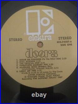 The Doors Lot 3 Lp- Ekl 4007,67 Mono, Eks'67 Stereo, Gold Award Vg+/ Vg+