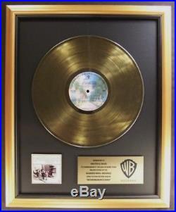 The Grateful Dead Workingman's Dead LP Gold Non RIAA Record Award Warner Bros