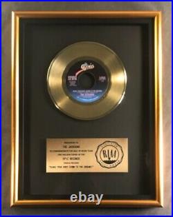 The Jacksons Shake Your Body Down To The Ground 45 Gold RIAA Record Award
