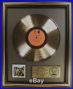 The Jacksons The Jacksons LP Gold RIAA Record Award To Jackie Jackson