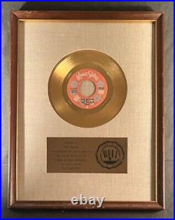 The Jaggerz The Rapper 45 Gold RIAA Record Award Kama Sutra Records To KQV Radio