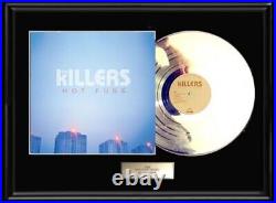 The Killers Hot Fuss White Gold Platinum Record Lp Album Non Riaa Award Framed The Killers Hot Fuss White Gold Platinum Record Lp Album Non Riaa Award Framed