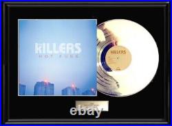 The Killers Hot Fuss White Gold Platinum Tone Record Lp Album Non Riaa Award