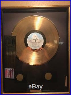 The Kinks GIVE THE PEOPLE WHAT THEY WANT LP 1982 Gold RIAA Record Award