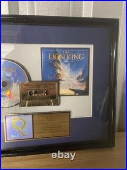 The Lion King Riaa Certified Gold Award Can You Feel The Love Tonight Single The Lion King Riaa Certified Gold Award Can You Feel The Love Tonight Single