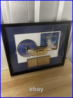 The Lion King Riaa Certified Gold Award Can You Feel The Love Tonight Single The Lion King Riaa Certified Gold Award Can You Feel The Love Tonight Single