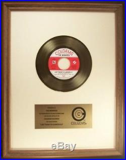 The Monkees Last Train To Clarksville 45 Gold Non RIAA Record Award Colgems