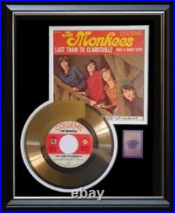 The Monkees Last Train To Clarksville 45 RPM Gold Record Rare Non Riaa Award