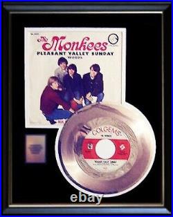 The Monkees Pleasant Valley Sunday 45 RPM Gold Record Rare Non Riaa Award
