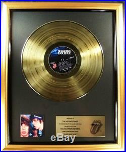 The Rolling Stones Black And Blue LP Gold Non RIAA Record Award Rolling Stones