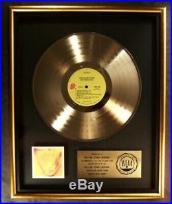 The Rolling Stones Goats Head Soup LP Gold RIAA Record Award To Record Company