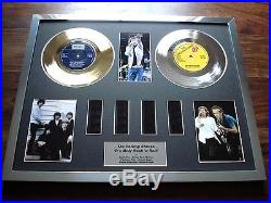 The Rolling Stones Gold Platinum Disc Single Record Film Cell Montage Award