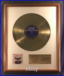 The Rolling Stones Let It Bleed LP Gold Non RIAA Record Award To Rolling Stones
