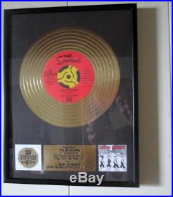 The Simpsons Baby On Board Be Sharps Promo Gold Record Plaque Award Very Rare