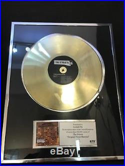 The Streets Original Pirate Material Gold Record LP Award & ARIA Gold Award