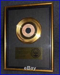 The Sweet Fox on the run Riaa Gold Record Award Disc Original No Bpi beautiful