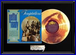 The Temptations Gettin' Ready Framed Gold Record Lp Album Non Riaa Award Rare