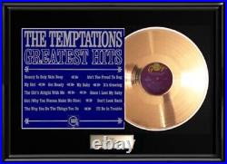 The Temptations Greatest Hits Framed Gold Record Lp Album Non Riaa Award Rare