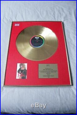Tina Turner Break Every Rule BPI Gold Record Award Ultra Rare