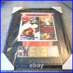 Toby Keith Clancy's Tavern SEALED RIAA 500.000 Gold Record Sales Award Plaque