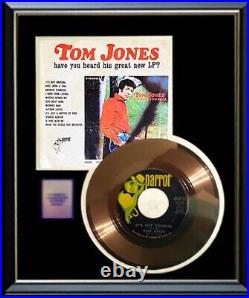 Tom Jones Its Not Unusual 45 RPM Gold Metalized Record Rare Non Riaa Award