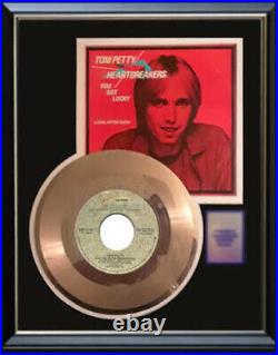 Tom Petty You Got Lucky 45 RPM Gold Metalized Record Non Riaa Award Rare
