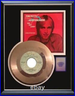 Tom Petty You Got Lucky 45 RPM Gold Metalized Record Non Riaa Award Rare