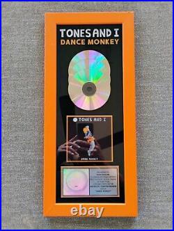 Tones And I Dance Monkey RIAA Multi Platinum Music Gold Record Award Rare 3 Mil