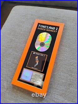 Tones And I Dance Monkey RIAA Multi Platinum Music Gold Record Award Rare 3 Mil