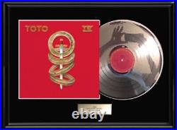 Toto IV Album Framed Lp White Gold Platinum Tone Record Non Riaa Award Rare