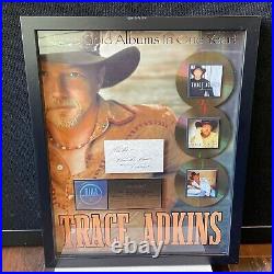Trace Adkins RIAA Gold Record Award Rare