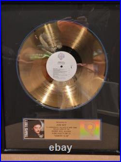 Travis Tritt Certified Riaa Gold Record Award For Country Club Great Condition