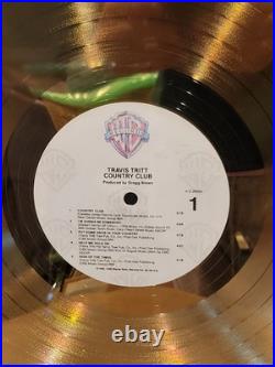 Travis Tritt Certified Riaa Gold Record Award For Country Club Great Condition