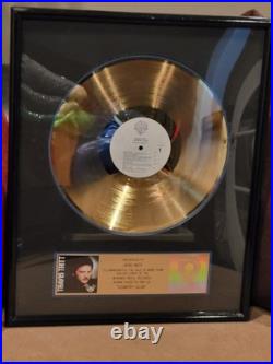 Travis Tritt Certified Riaa Gold Record Award For Country Club Great Condition