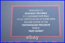 Trippie Red Gold Bust Down RIAA Certified Record Award Plaque Deadbeat LAST ONE