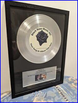 Two pieces gold and platinum Record Music Award for DJ Producer /Recording Gift