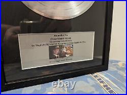 Two pieces gold and platinum Record Music Award for DJ Producer /Recording Gift